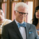 Manny Jacinto, Ted Danson, Jameela Jamil (Photo: Colleen Hayes/NBC)